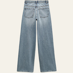 Noor™ | Trendy Twist Jeans with High Waist &amp; Relaxed Legs