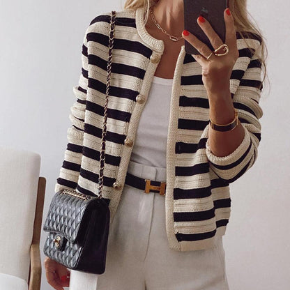 Valeria - Striped Cardigan