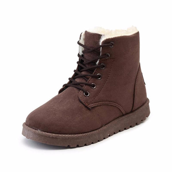 Snow White ankle boots with lace-up closure
