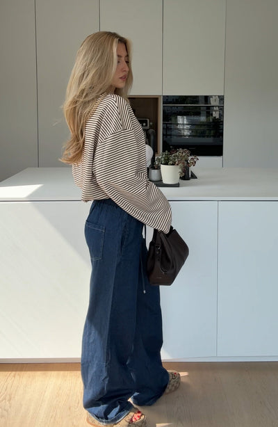 Rachel | Gestreiftes Longtop
