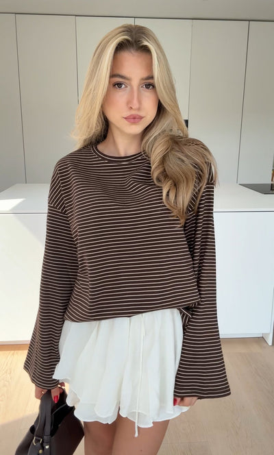 Rachel | Gestreiftes Longtop
