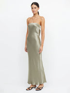 Novela™ – Satin-Maxikleid