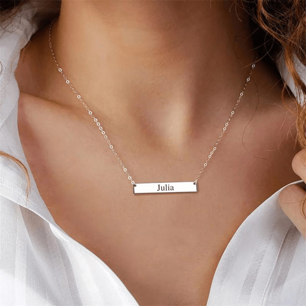 Personalized Bar Necklace