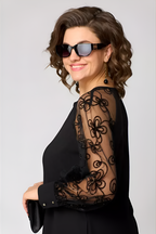 Amira | Elegantes Kleid mit Spitzenärmeln