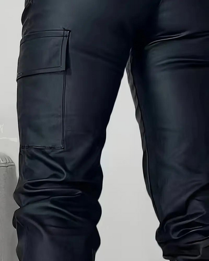 Isatrella™ - Cargo leather pants