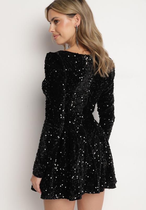 Boden | Mini-Glitzerkleid aus Samt 