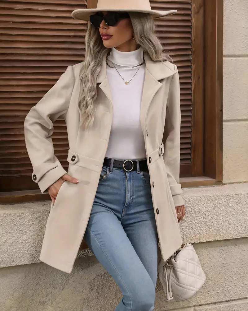 Eleganter taillierter Mantel