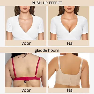Nieuwe volledige rugdekking push up BH