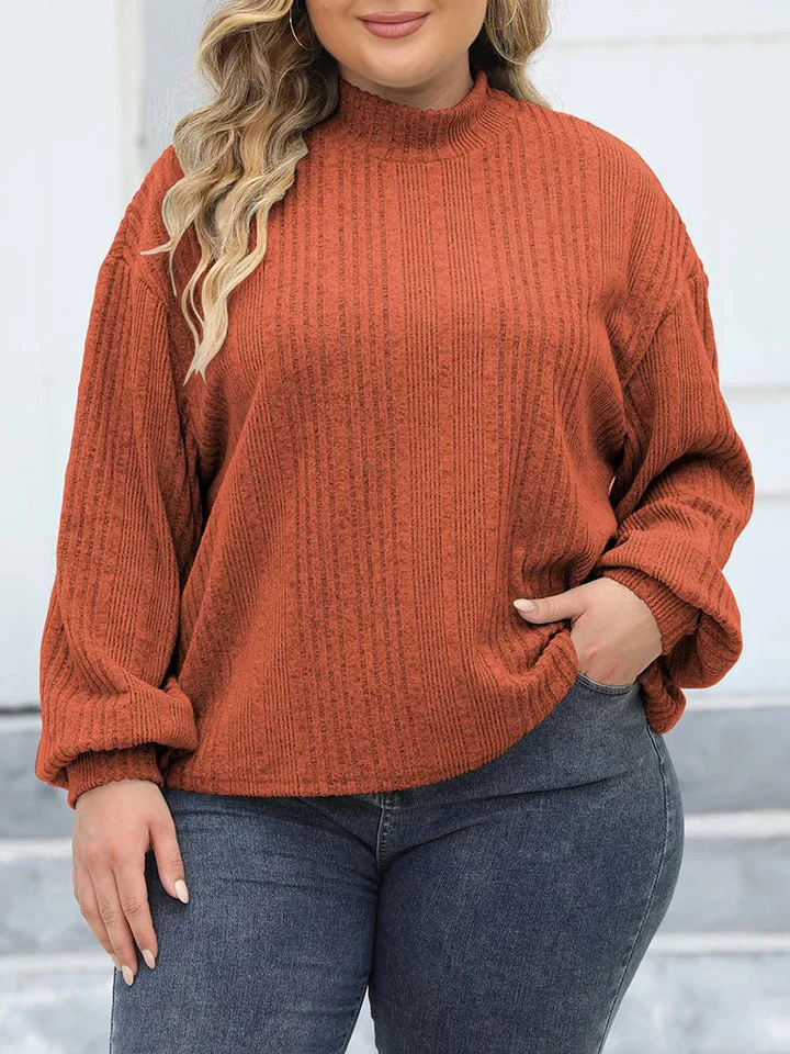 Julianna | Plus size women's turtleneck sweater 