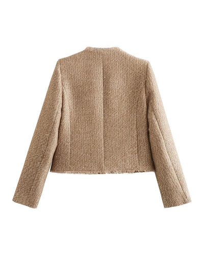 Kurze Tweedjacke