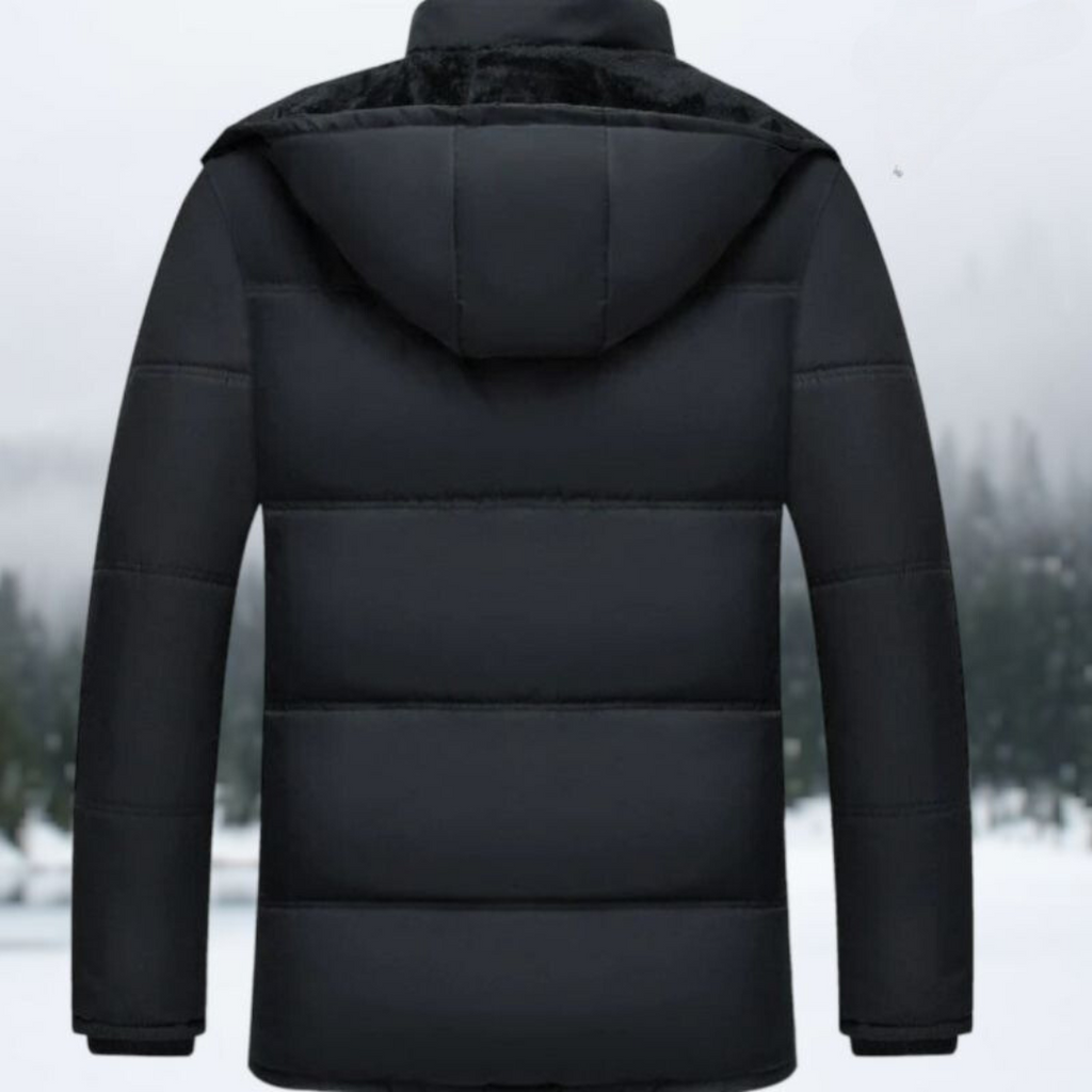 Gattuson™ - Black Quilted Winter Jacket 