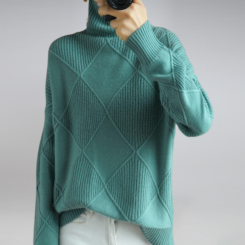 Mila™ | Luxuriöser Kaschmir-Rollkragenpullover