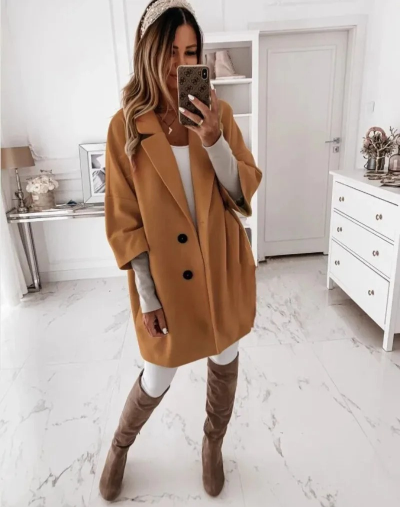 Taresa - Chic Loose Trench Coat Women 