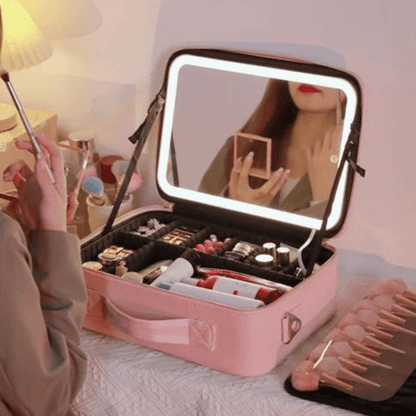 GlowCaddy™ | Portable LED Makeup Bag