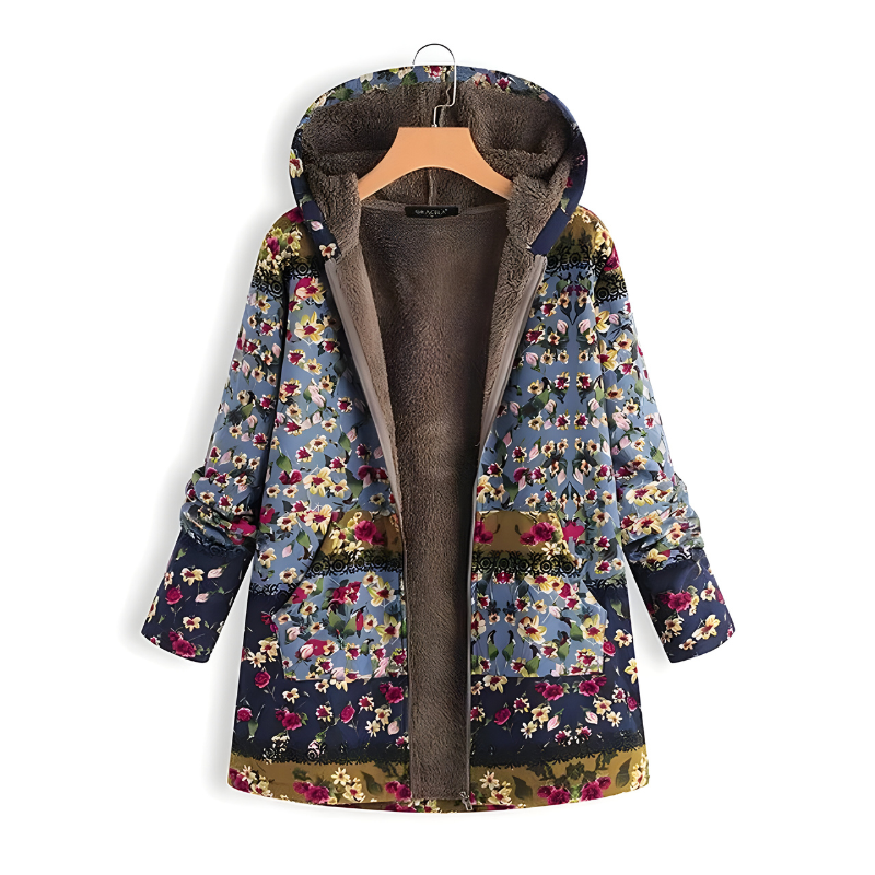 Mira™ | Stylish Floral Fleece Jacket