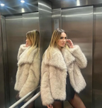 Sofiay | Trendy jas van imitatiebont