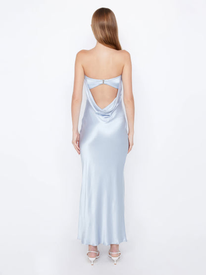 Novela™ – Satin-Maxikleid