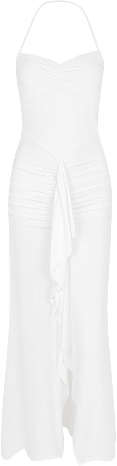 Penelope – Enges Damenkleid mit offenem Rücken