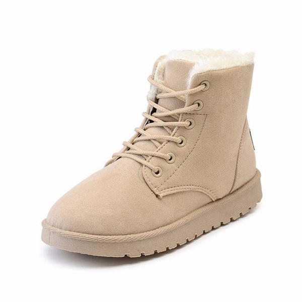 Snow White ankle boots with lace-up closure
