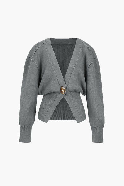 Clorinda | Elegant sweater vest with gold button