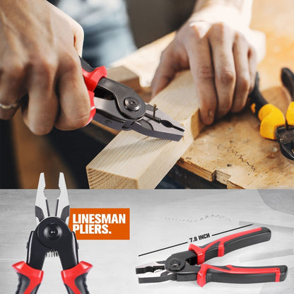 VersaGrip 5-in-1: All-in-One Pliers Set with Interchangeable Heads