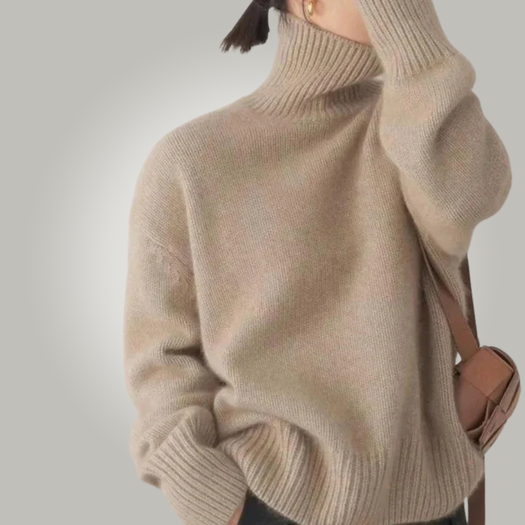 Alessia | Premium Turtleneck Sweater in Soft Wool