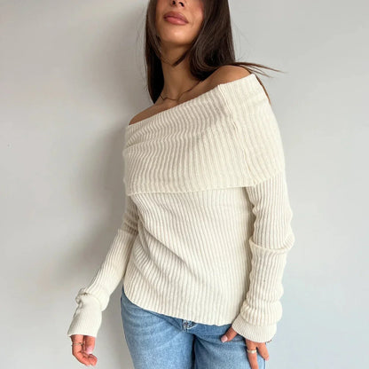 Yvonne™ | Off-Shoulder Knit Top