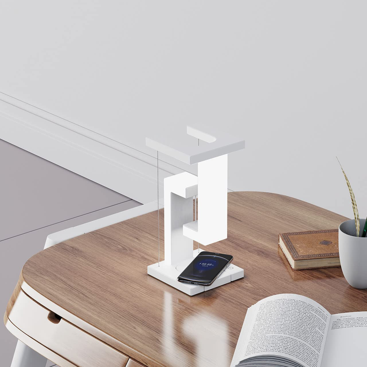 LEVITAS | Wireless Rechargeable Floating Table Lamp | Modern Minimalist | Magical Design 