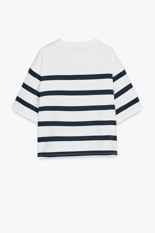 Stripes & Structure Set – Zomers Statement in Zwart-Wit