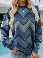 EVA – GEOMETRISCHES KASCHMIR-SWEATSHIRT