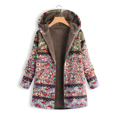 Mira™ | Stilvolle Fleecejacke mit Blumenmuster