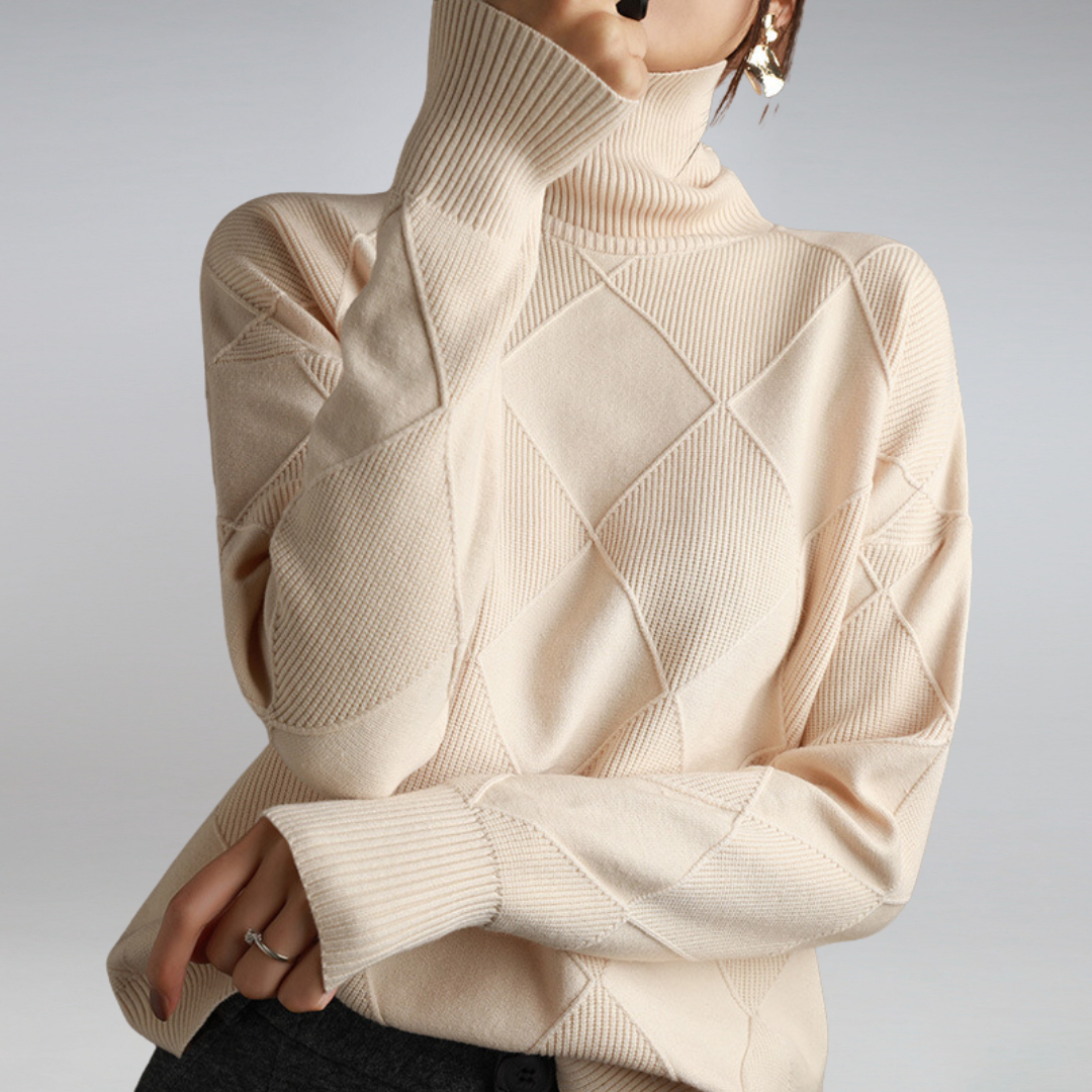 Mila™ | Luxuriöser Kaschmir-Rollkragenpullover