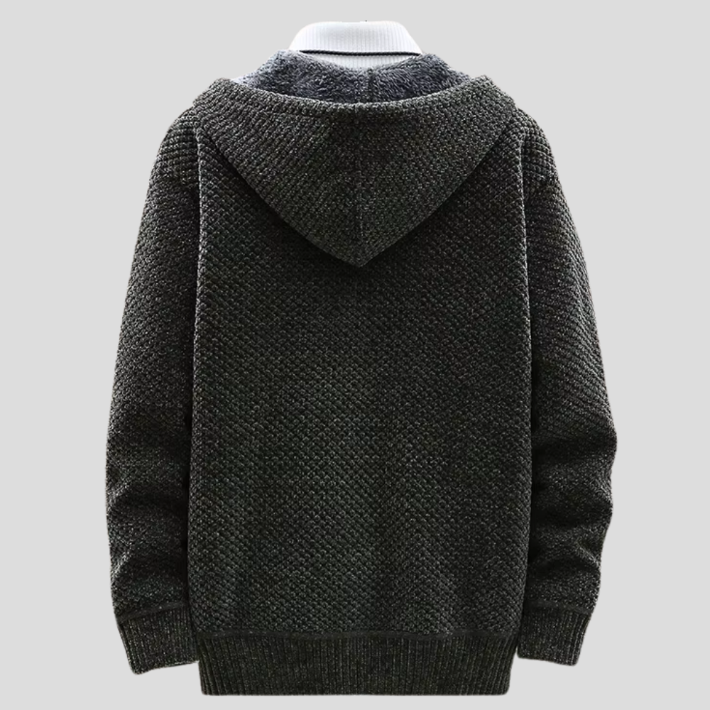 Levi™ | Gemütlicher Strickhoodie mit Reißverschluss