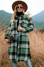 Liva™ | Warmer karierter Herbstmantel