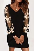 Mila™ | Elegantes Kleid mit Ärmeln aus Spitze