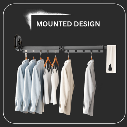 Wall mounted drying rack 