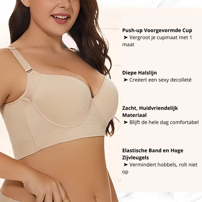 Nieuwe volledige rugdekking push up BH