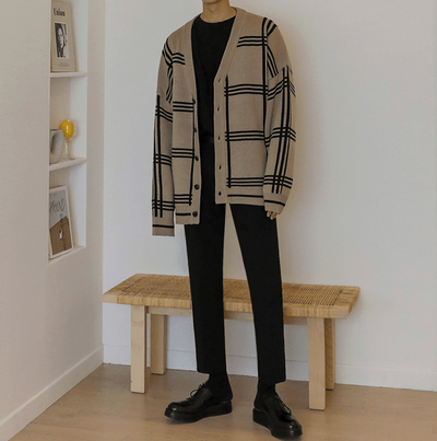Cardigan Heren – Tijdloze V-hals Vest met Knopen in 3 Kleuren