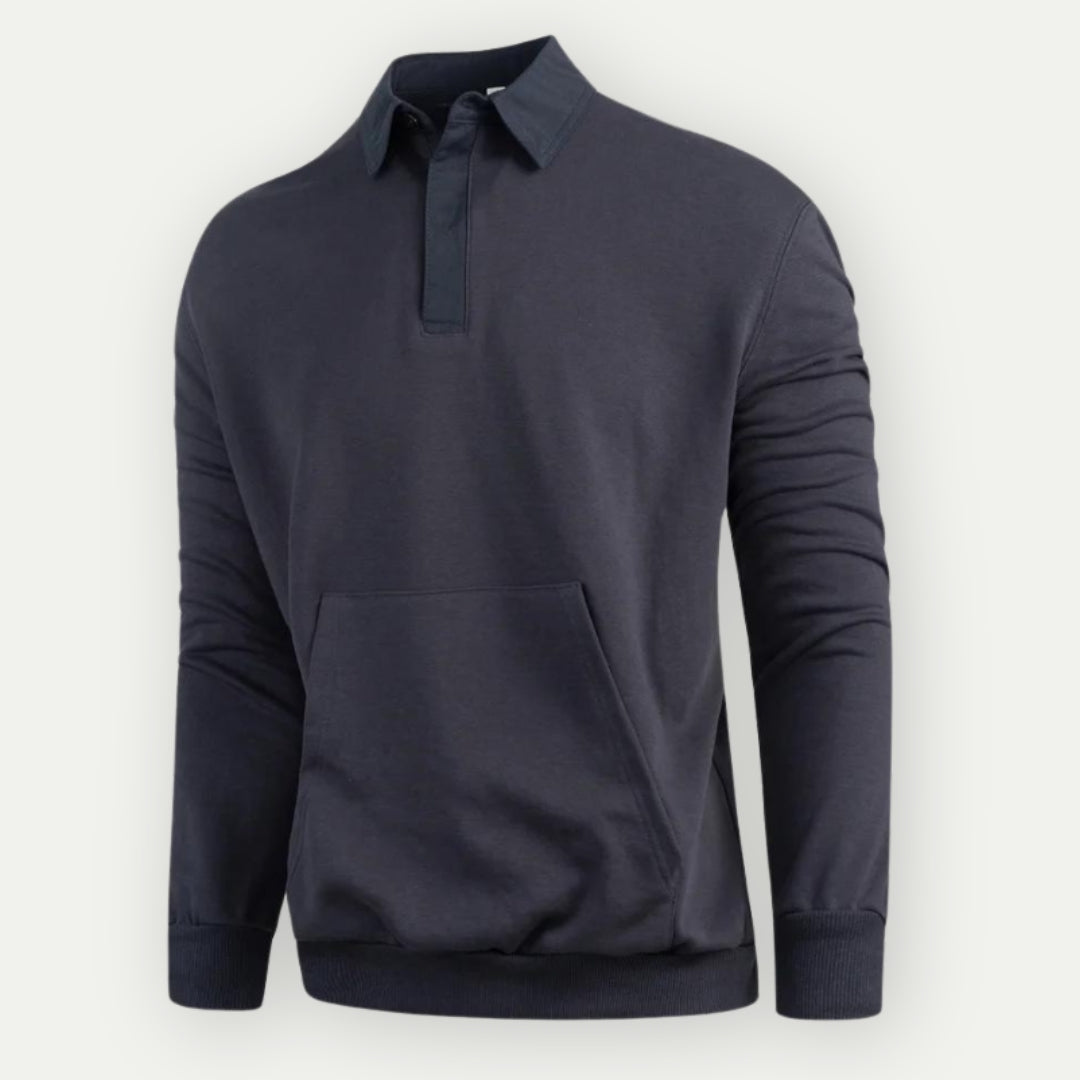 Romeo - Classic collared sweatshirt for men