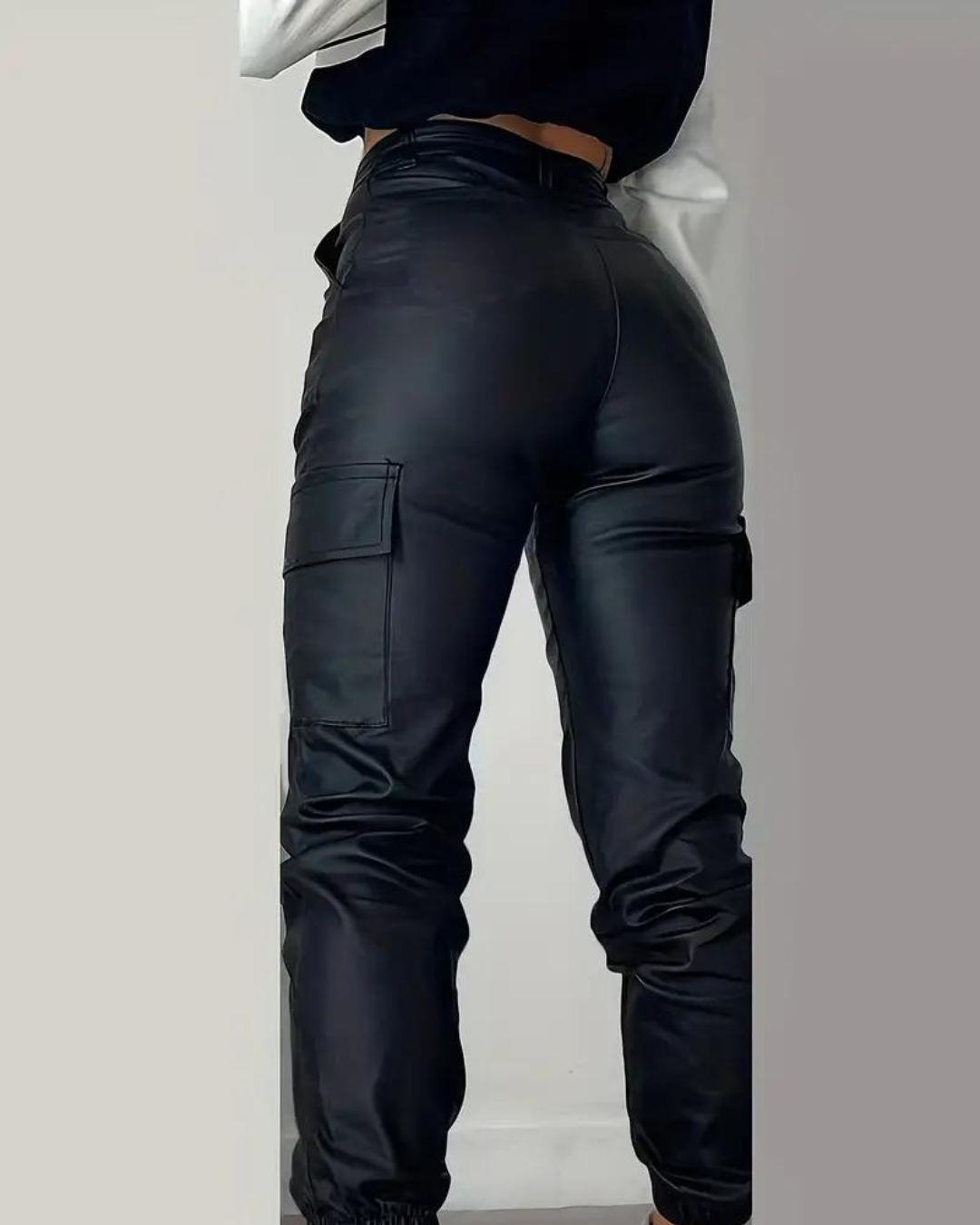 Isatrella™ - Cargo leather pants