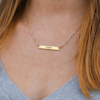 Personalized Bar Necklace