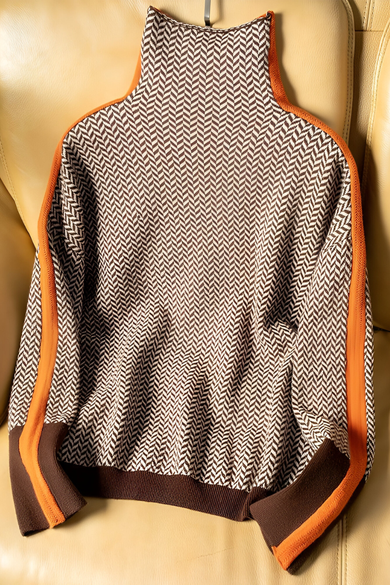 Nila™ | Trendy casual sweater with a high neck