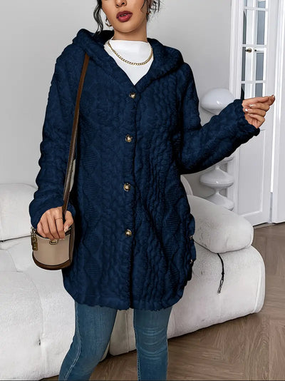 Lisa™ | Warmer Teddymantel mit Kapuze