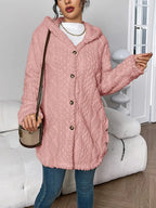 Lisa™ | Warmer Teddymantel mit Kapuze