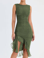 Dezalina™ – Ärmelloses Sommerkleid mit Rüschen und Spitze