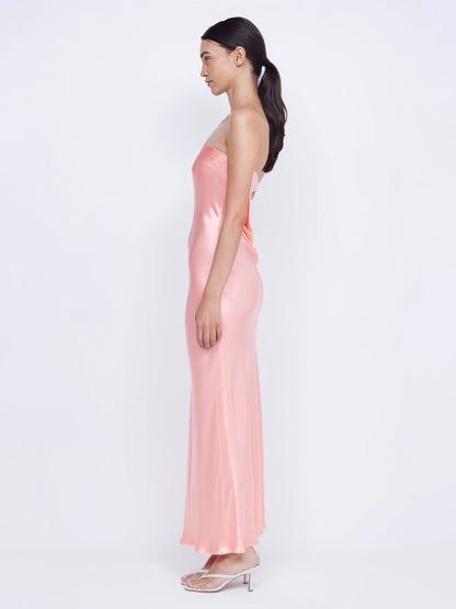 Novela™ – Satin-Maxikleid