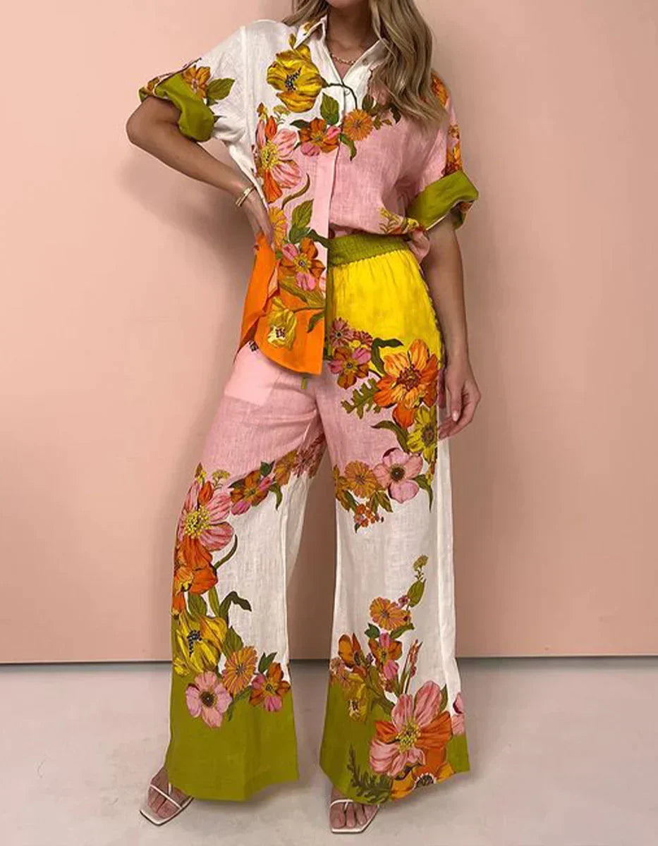 Florenteya™ | Two-piece set with floral print