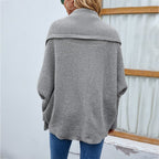 Larissa | Lässiger lockerer Strickpullover Damen | Neue Batsleeve-Weste mit Fledermausärmeln