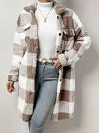 Lureana™ – Übergroßer, karierter, lockerer Mantel mit Kapuze 