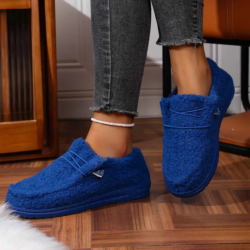 Nina | Warm Teddy Slippers
